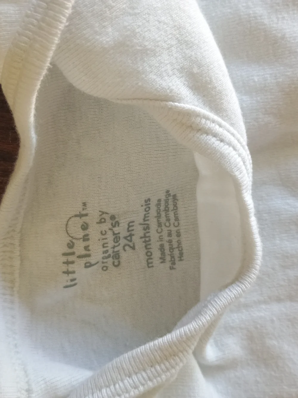 2 Organic Cotton Onesies, 24 Months